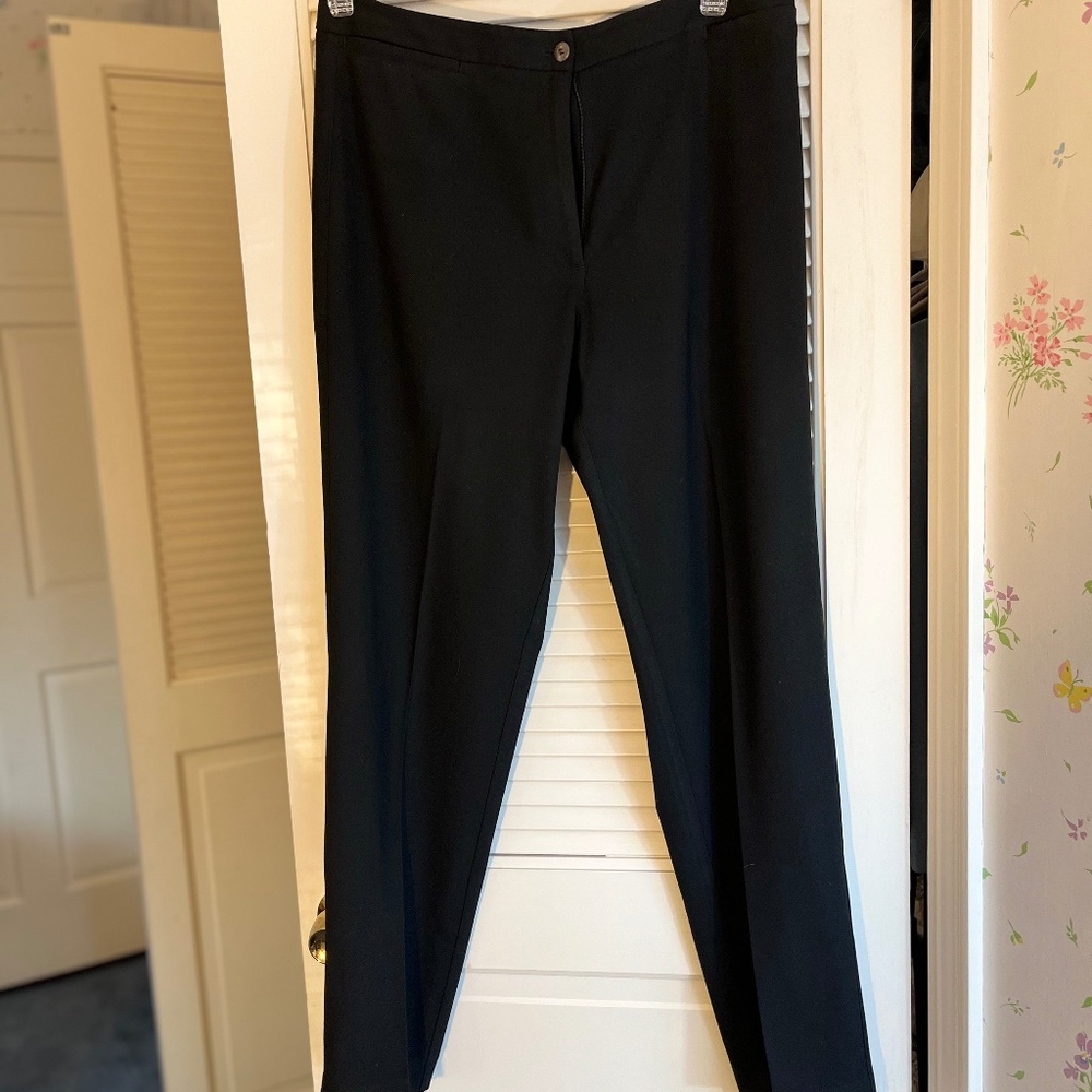 Liz Claiborne LizSport Vintage Black Dress Pants Sz 14P